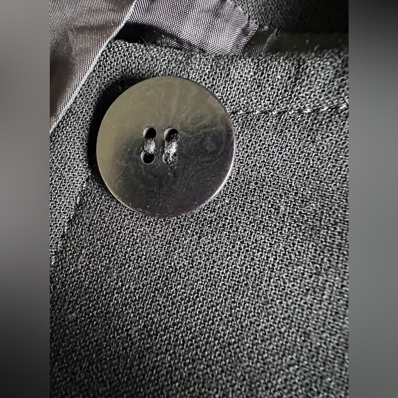 Talbots button front black mid weight coat size 6 - Picture 10 of 13